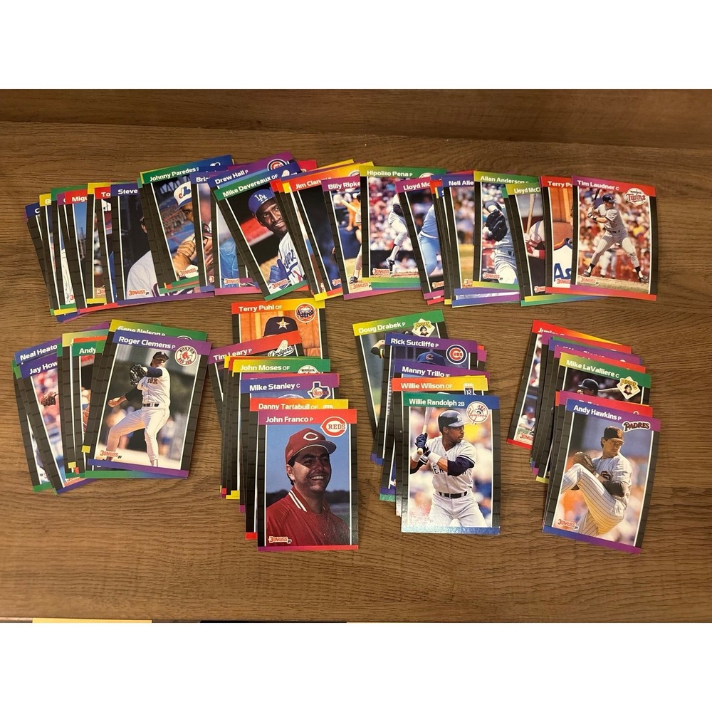 Over 80 - 1989 Donruss Baseball Cards Excellent Condition No Duplicates